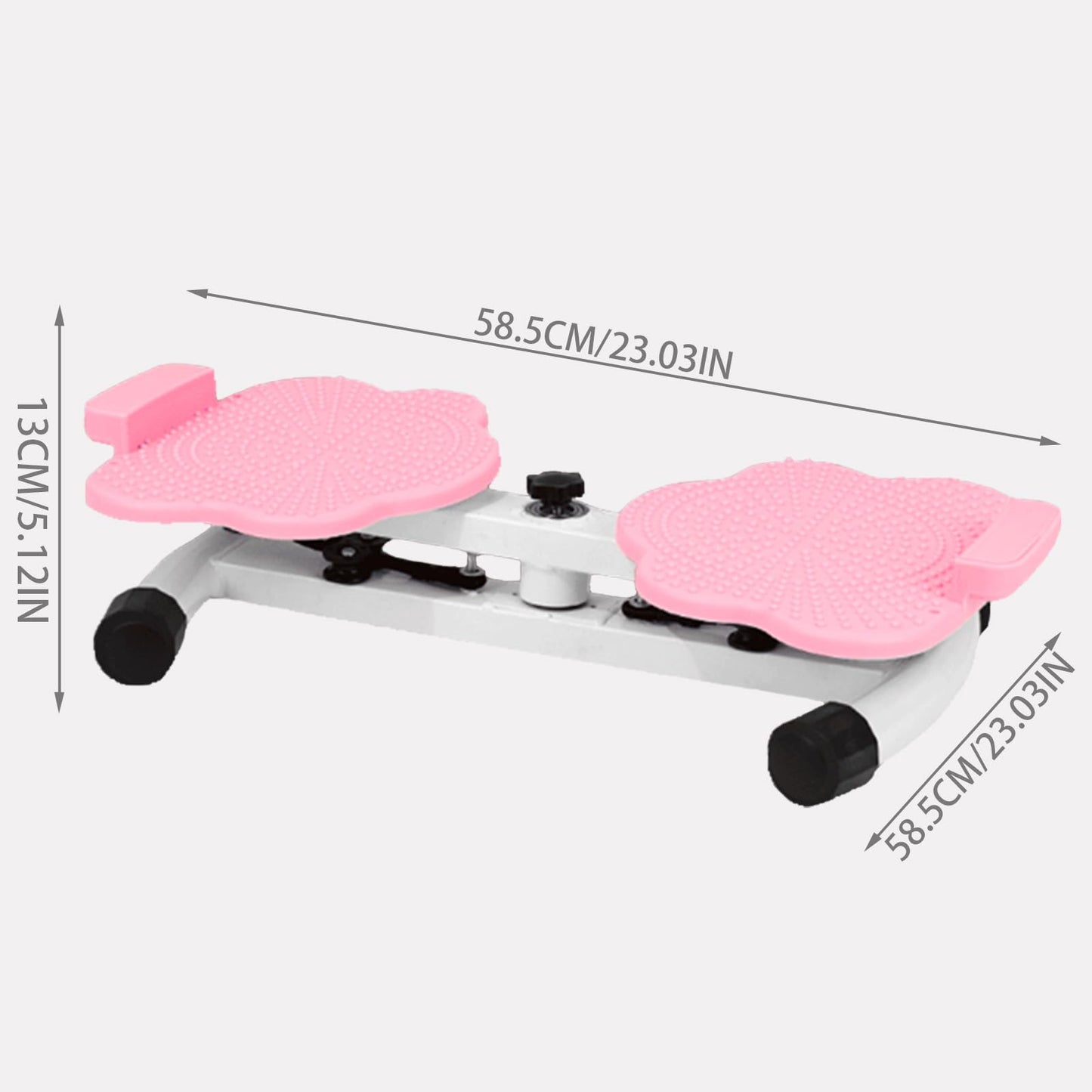 Waist Twisting Machine With Resistance Band - 360° Rotating Waist Twister Board For Core Workout Abdominal Fat Loss, Noiseless Ab Twister Machine, 330 Lbs Weight Capacity Gym Equipment (Pink)