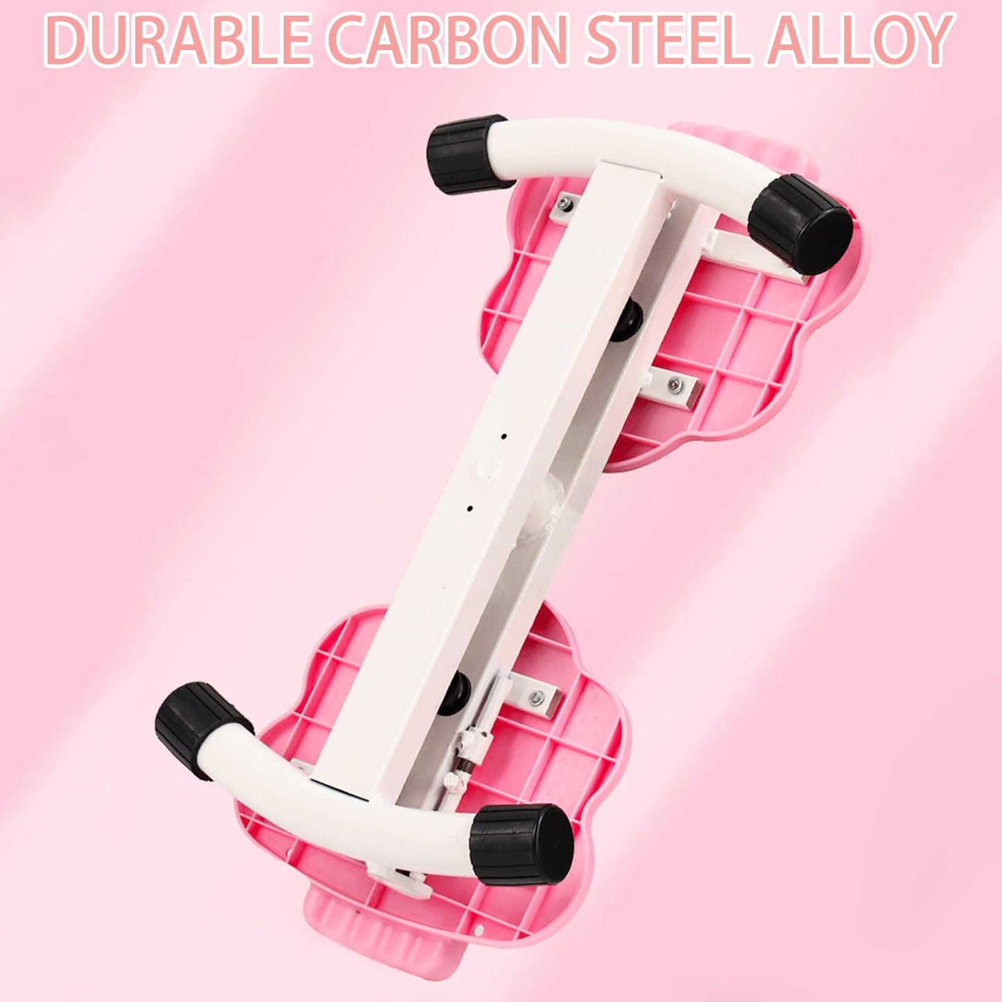 Waist Twisting Machine With Resistance Band - 360° Rotating Waist Twister Board For Core Workout Abdominal Fat Loss, Noiseless Ab Twister Machine, 330 Lbs Weight Capacity Gym Equipment (Pink)