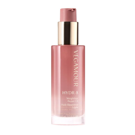 VEGAMOUR HYDR-8 Weightless Repair Oil | Strengthens, Smooths and Adds Shine with Marula Oil and Vitamin C | For All Hair Types | Formulated Without Silicones, Vegan and Cruelty-Free (1.7 Fl Oz)