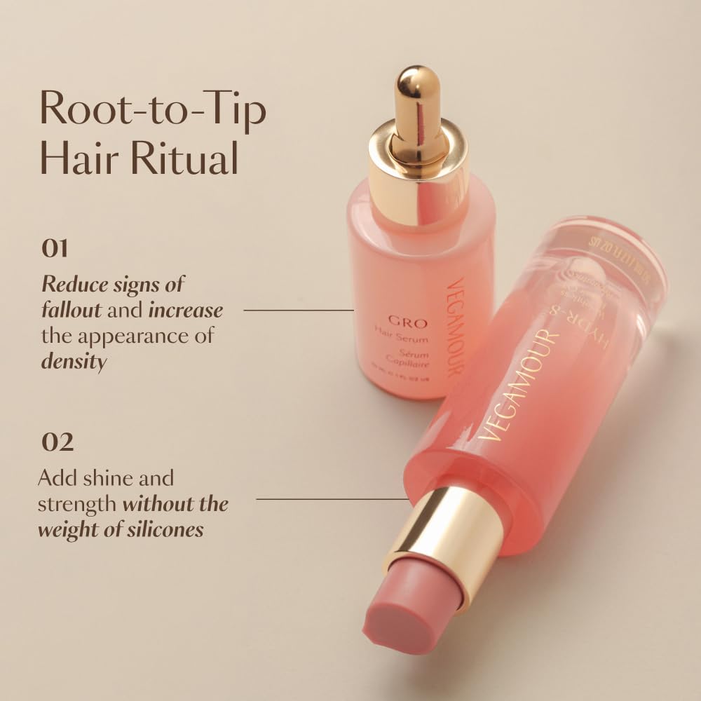 VEGAMOUR HYDR-8 Weightless Repair Oil | Strengthens, Smooths and Adds Shine with Marula Oil and Vitamin C | For All Hair Types | Formulated Without Silicones, Vegan and Cruelty-Free (1.7 Fl Oz)