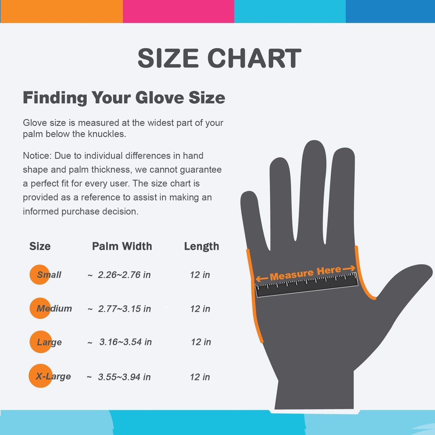 Bamllum 3 Pairs Rubber Cleaning Gloves for Household - Reusable Dishwashing Gloves for Kitchen, Flexible Long-lasting & Waterproof (Medium, Green+Red+Orange)