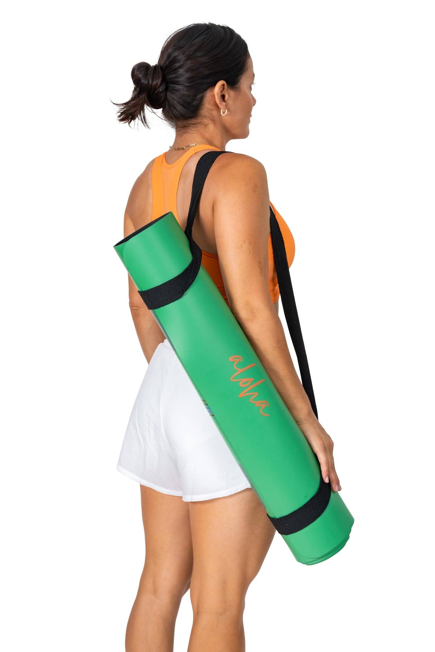 Aloha Bliss Yoga Mat - 72” x27” - Non-Slip Natural Rubber - Eco-Friendly & Sweat-Resistant - Thick - Perfect for Yoga, Pilates, Hot Yoga & Fitness (Lake Blue)