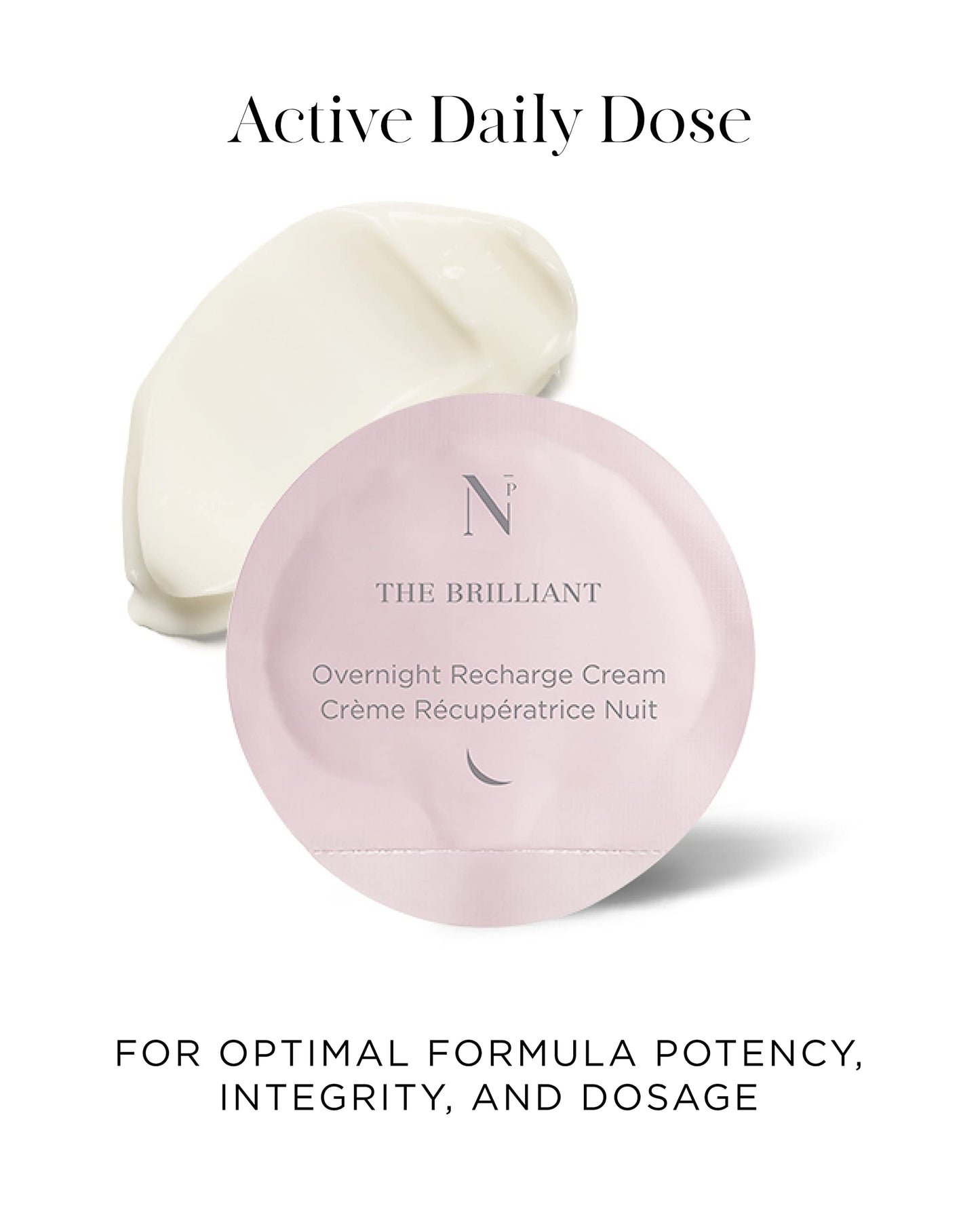 Noble Panacea, The Overnight Recharge Cream 30 Doses Refill, Luxury Skincare Night Cream with Centella (Cica), Hydrating with Detoxifying Kelp & Seawater