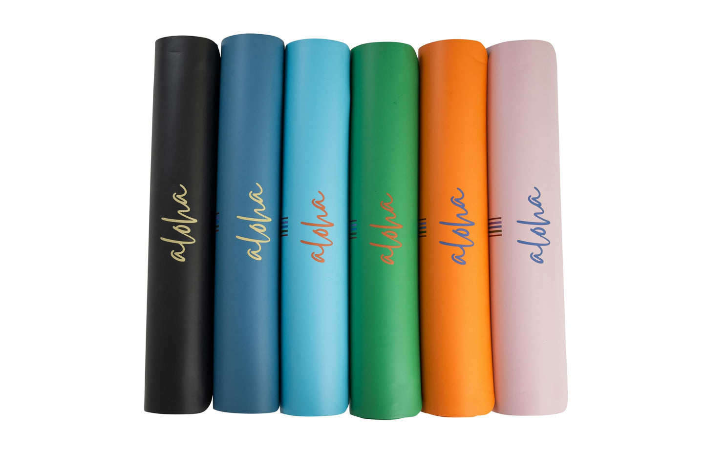 Aloha Bliss Yoga Mat - 72” x27” - Non-Slip Natural Rubber - Eco-Friendly & Sweat-Resistant - Thick - Perfect for Yoga, Pilates, Hot Yoga & Fitness (Lake Blue)