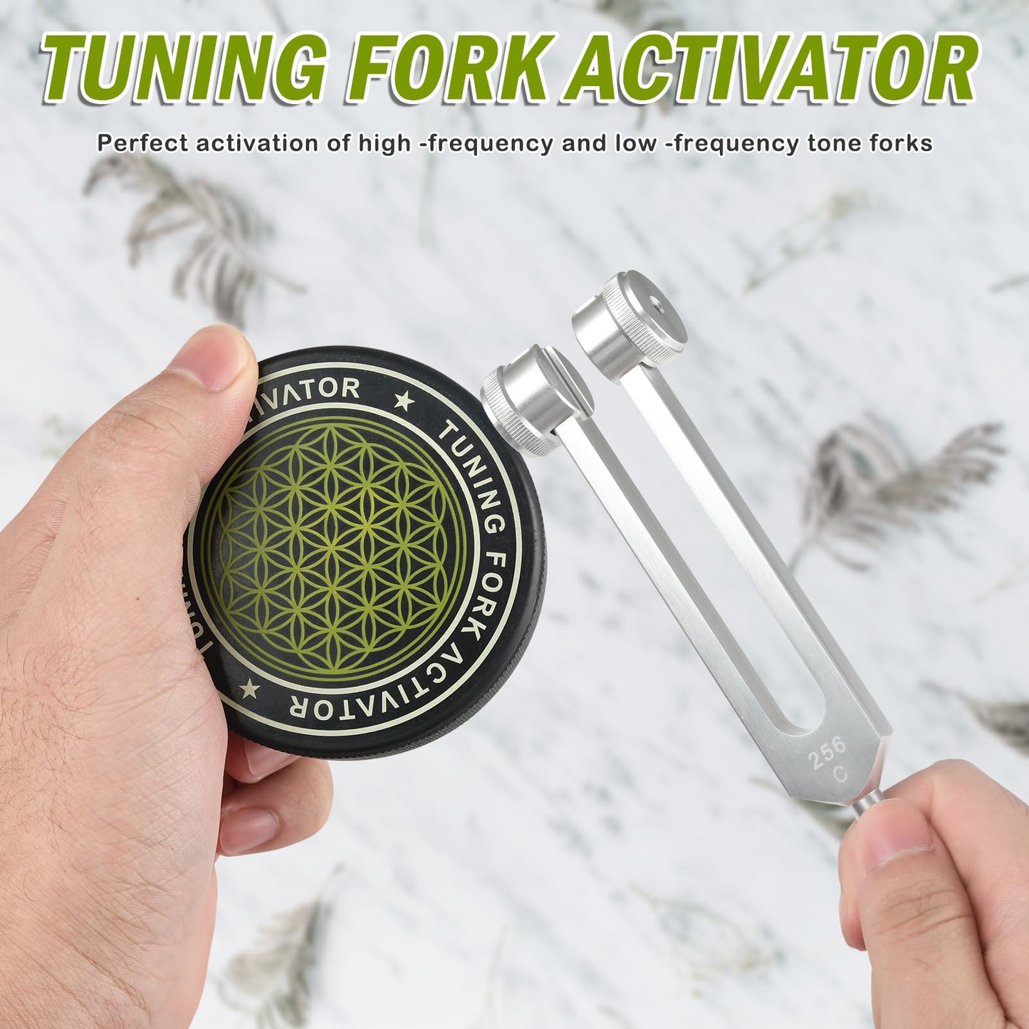 GOGHOST Tuning Fork Activator, Creates Minimal Noise and a Sustained Tone, Rubber Tuning Fork Activator
