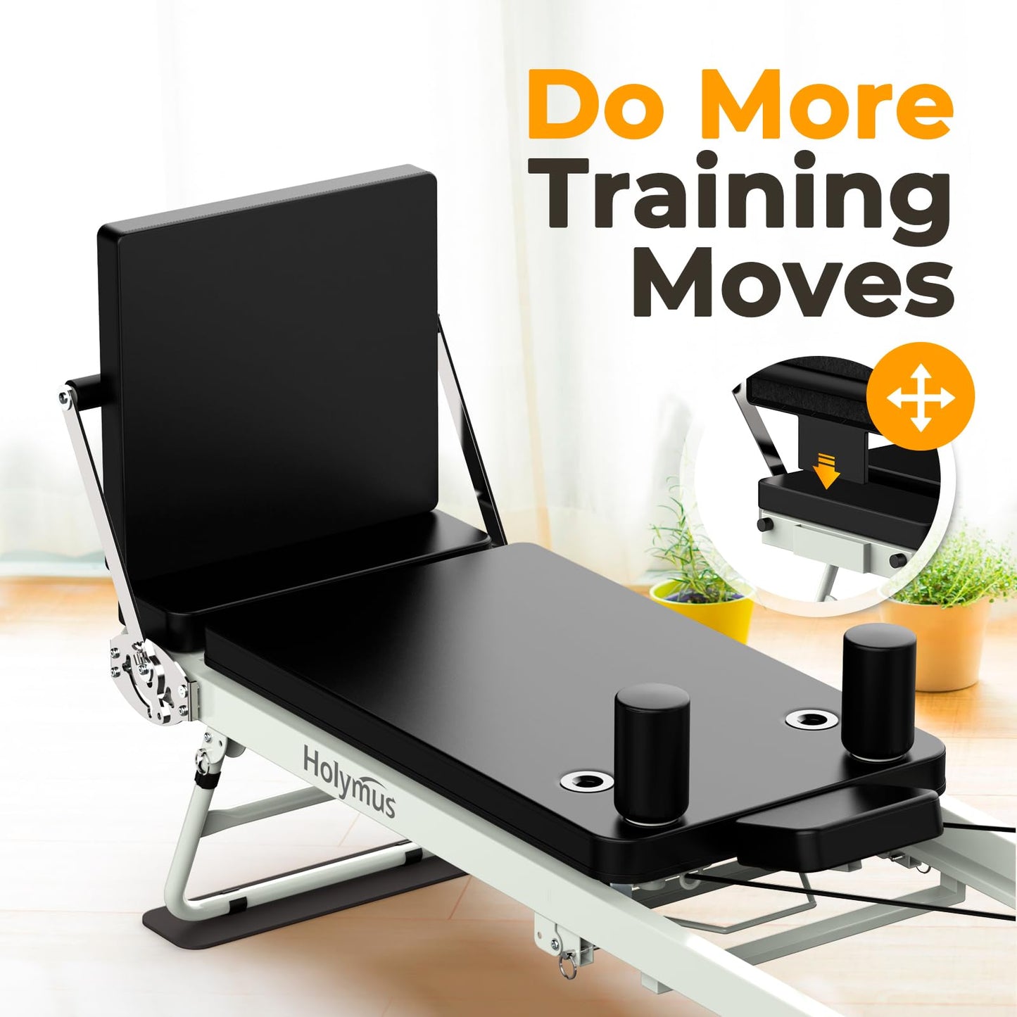 Pro 75" Pilates Reformer Machine with Dual Resistance Springs and Cords, Foldable Pilates Machine Equipment with Jump Board, Upgrade Pilates Equipment for Home Workout