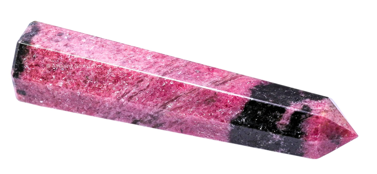 Amazing Gemstone Rhodonite Crystal Towers - Natural Healing Crystal Point Obelisk for Reiki Healing and Crystal Grid (2 Inch to 3 Inch)