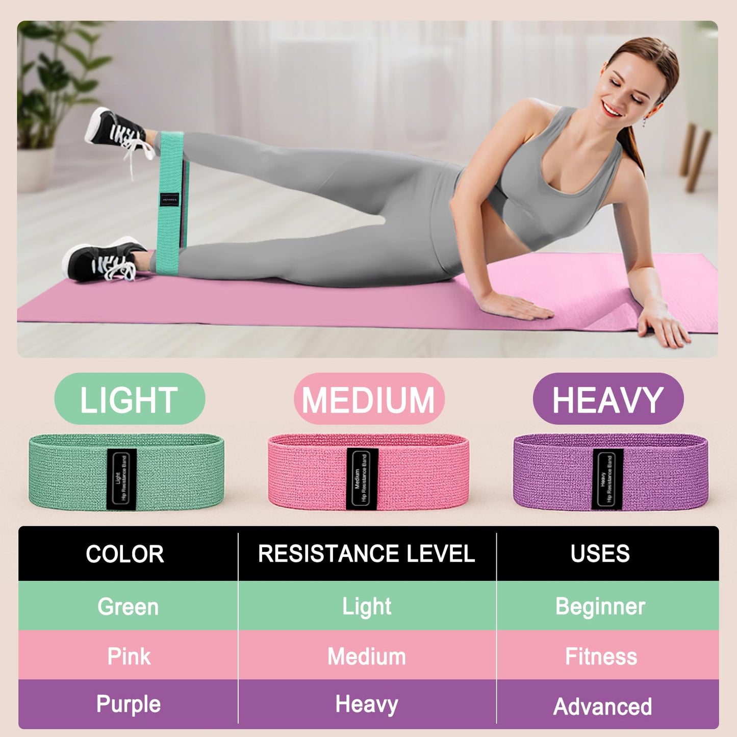 Muuruu Pilates Essentials Kit for Home Women, Ring and Ball Set, Pilates Equipment for Workouts, 3 Resistance Bands, Grip Socks, 14 Inch Magic Circle, Mini Exercise Ball, Great Exercise Equipment