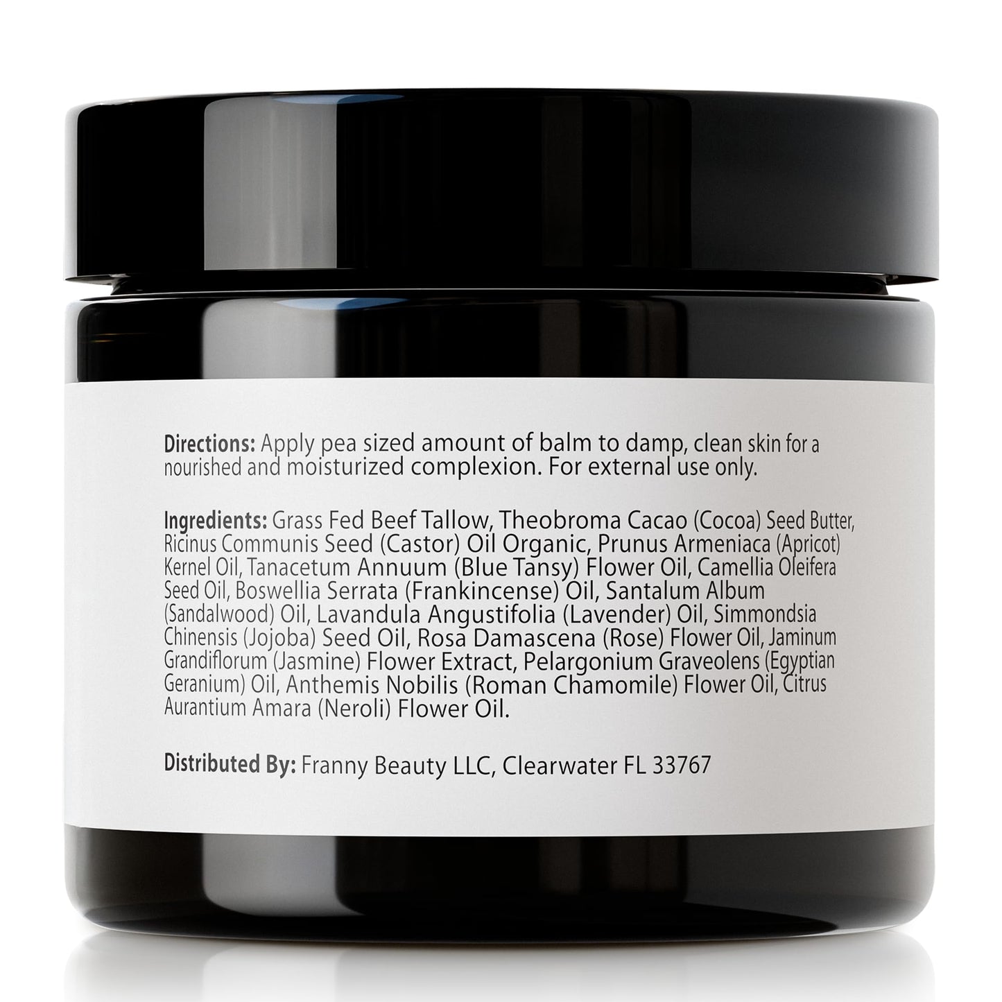 100% All Natural Grass Fed Beef Tallow for Skin & Face Moisturizer with Lavender, Jojoba & Blue Tansy - Made in USA Tallow Balm & Face Cream Lotion with Essential Oils for Daily Deep Nourishment 2oz