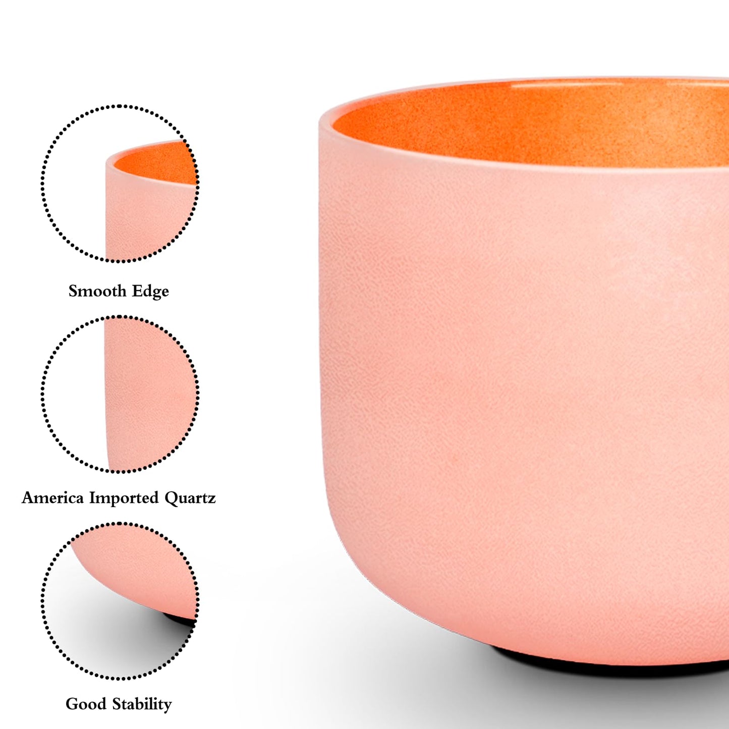 Leize Chakra Tuned 432hz Set of 7 Color Quartz Crystal Singing Bowls 6-12 inch with Heavy Duty Carrying Cases and Singing Bowl Mallets