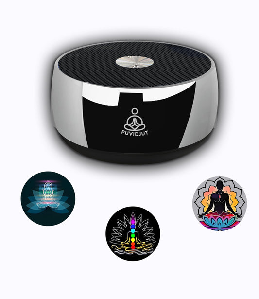 Meditation Sound Machine, Frequency Generator Instrument,PUVIDJUT Tone Device - Solfeggio Frequencies Bath for Yoga, Mindfulness,Meditation System of Chakra, 5 Tones Optional, 3 Timer Modes