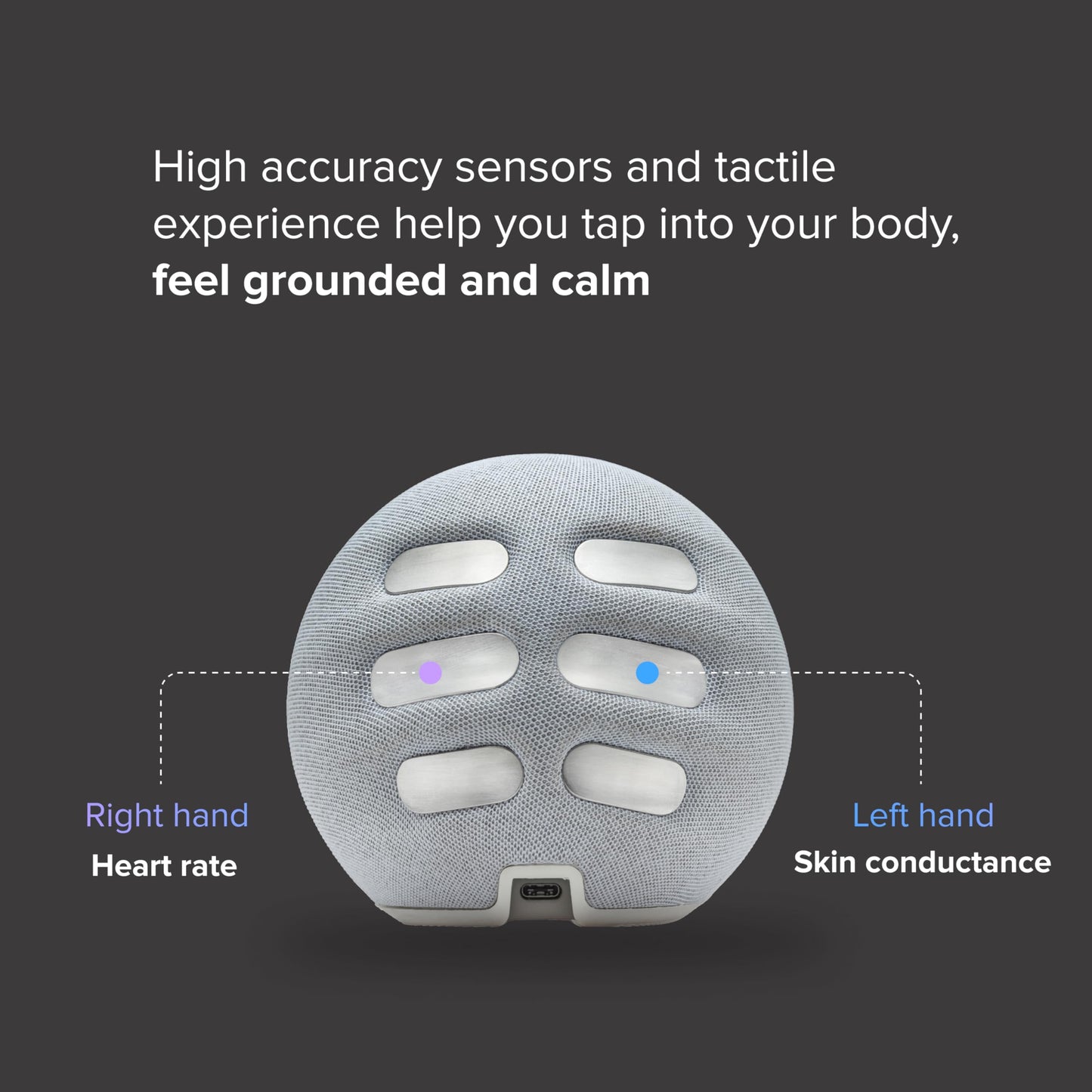 Reflect Orb: Smart tracker for better mental health. Biofeedback device to master meditation, wellness focus, anxiety, manage stress & ADHD strategies. Mindfulness, emotional regulation self-care gift