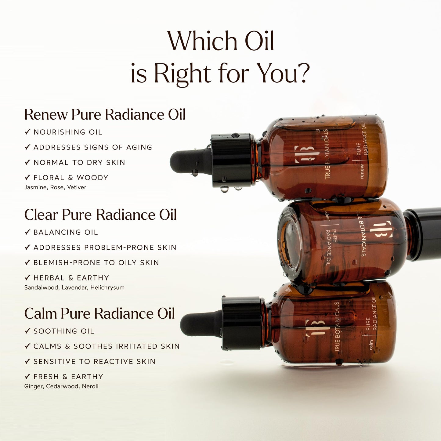 True Botanicals Renew Pure Radiance Oil | All Skin Types | Anti-Aging Face Oil w/Algae Extract | Treats Fine Lines & Wrinkles | Dermatologist Tested, All Natural, Vegan | 1 fl oz | 30 ml