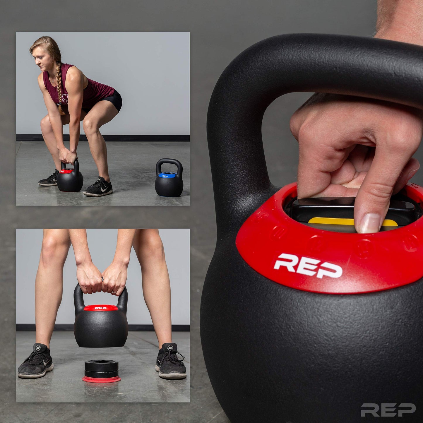 Adjustable Kettlebell with Matte Powder Coating - 40lb