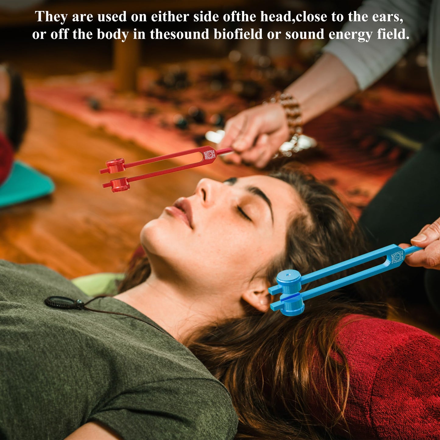 PPOLB Chakra Tuning Forks Set, 7 Chakra and 1 Soul Purpose Weighted Tuning Forks Set for Healing, Sound Therapy, Chakra Tuning Fork Set with Tuning Fork Activator and Exquisite Gift Box