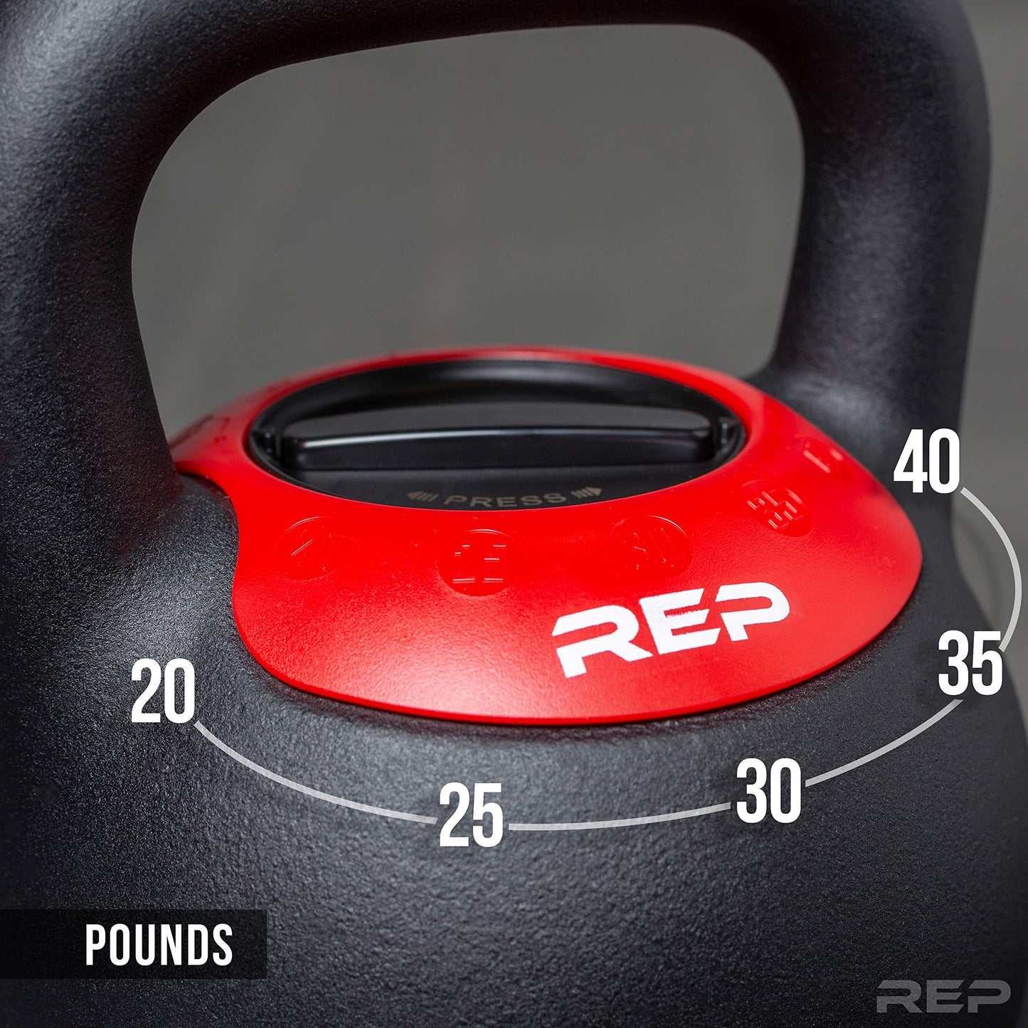 Adjustable Kettlebell with Matte Powder Coating - 40lb